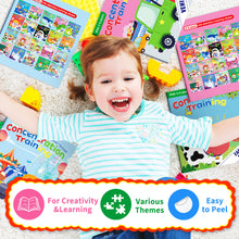 Load image into Gallery viewer, 3 Books Sticker Book New Early Education 0 to 3 to 6 Years Old Baby Educational Cartoon Cartoons Toys Sticker Book DIY
