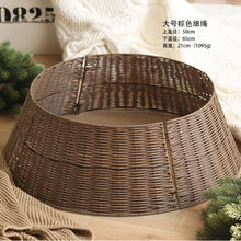 Load image into Gallery viewer, Christmas Tree Tree Skirt Base Fence Hand-Woven Christmas Tree Foot Decorations

