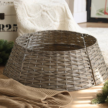 Load image into Gallery viewer, Christmas Tree Tree Skirt Base Fence Hand-Woven Christmas Tree Foot Decorations
