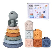 Load image into Gallery viewer, Infant Puzzle Building Blocks Cognitive Relief Square Soft Building Blocks Jenga Vinyl Building Blocks of Flexible Glue Toys
