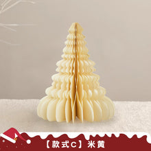 Load image into Gallery viewer, Christmas tree ornament paper folding handmade DIY desktop mini Christmas tree
