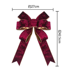 Load image into Gallery viewer, Christmas Day Pendant Velvet Bow Velvet Ribbon Christmas Tree Decorative Flowers
