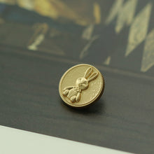 Load image into Gallery viewer, 5pcs/Set Bunny Button Metal Sweater Button Coat Decorative Buckle
