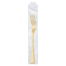 Load image into Gallery viewer, Western Tableware Four-Piece Golden Thickened Steak Knife Non-Magnetic Fork Spoon Dessert Spoon
