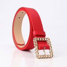 Load image into Gallery viewer, Hollow Square Buckle Decorative Belt Student All-Match Trouser Belt Women's Fashion Belt
