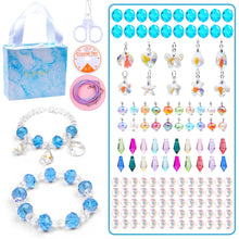 Load image into Gallery viewer, Pink Colorful Crystal DIY Beaded Bracelet Sweet Children's Bracelet Exquisite Storage Accessories Suit for Women

