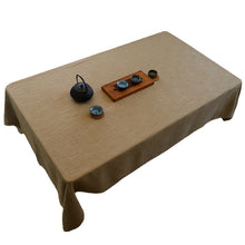 Load image into Gallery viewer, Linen Tablecloth Coffee Table Simple Solid Color round Table Fabric Japanese Cotton Linen Rectangular Tablecloth
