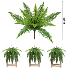 Load image into Gallery viewer, Artificial Fern Green Plant Simulation Persian Grass Plant Wall Engineering Landscaping Home Gardening Fake Grass
