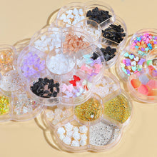 Load image into Gallery viewer, Nail Ornament Flower Bow Tie Aurora Patch Bear Rhinestone Pearl Mixed Nail Decorative Diamond Sequins

