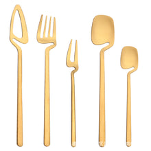Load image into Gallery viewer, Creative Stainless Steel Hanging Cup Tableware Wall Hanging Knife, Fork and Spoon Coffee Spoon Cake Fork Fruit Fork Ice Spoon Can Be Hanging Cup Wall
