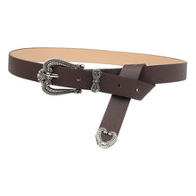 Load image into Gallery viewer, Crown Alloy Buckle Belt Women's European and American Sweater Jeans Decorative Belt
