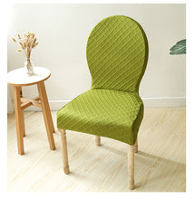 Load image into Gallery viewer, Round Back Chair Cover Elastic Seat Cover Dining Chair Protective Cover
