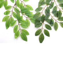 Load image into Gallery viewer, 5PCs Simulation Plant Fake Leaves Red Branch Rod Tofu Pudding Leaves DIY Background Wall Decoration
