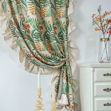 Load image into Gallery viewer, Ruffled Curtain Half Light Shade Bedroom Living Room Bay Window Hook Curtain
