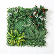 Load image into Gallery viewer, Artificial Combination Plant Wall Background Wall Decoration UV-Resistant Milan Lawn Plastic Fake Green Plants Wall
