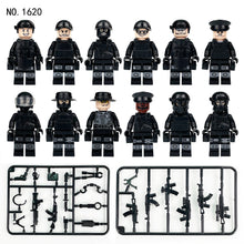 Load image into Gallery viewer, 1620# City Black Doll Weapon Military Police Doll Toy Children Building Block Accessories Toys
