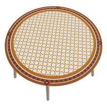 Load image into Gallery viewer, White Simple Table Mat Waterproof Oil-Proof round Leather Tablecloth Household PVC Leather round Tablecloth
