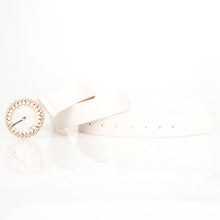 Load image into Gallery viewer, Pearl Alloy Buckle Intellectual Atmosphere Color Multi-Choice Decorative Dress Belt
