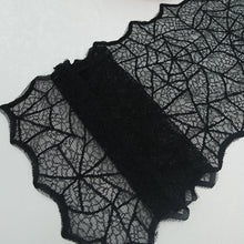 Load image into Gallery viewer, Halloween Tablecloth Lace Warp Knitting Spider Web Table Runner Christmas Party Tablecloth Props Decorative Cloth

