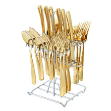 Load image into Gallery viewer, Tableware Set Star Diamond Series Western Food Knife, Fork and Spoon Five Main Pieces 30-Piece Set Steak Knife
