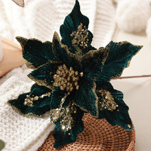 Load image into Gallery viewer, Christmas tree decoration flower simulation flower Christmas decoration pendant
