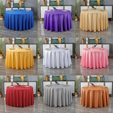 Load image into Gallery viewer, round Solid Color Tablecloth Wedding Banquet Tablecloth Simple Decorative Tablecloth
