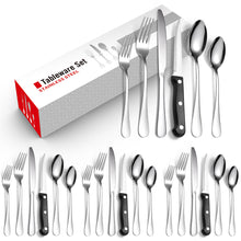 Load image into Gallery viewer, Set Stainless Steel 24-Piece Set 6-Piece Set Creative Western Food Steak Knife, Fork and Spoon
