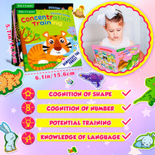 Load image into Gallery viewer, 3pcs Baby Training Puzzle DIY Early Education Concentration Sticker Book
