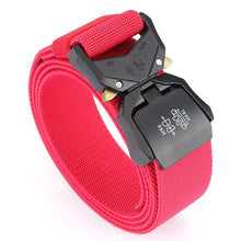 Load image into Gallery viewer, Tactical Nylon Waistband Men's Elastic Pant Belt Military Fan Tooling Belt

