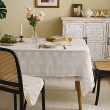 Load image into Gallery viewer, Three-Dimensional Embroidered Tablecloth Hollow Lace Rectangular Dining Table Cloth Tablecloth Picnic Blanket
