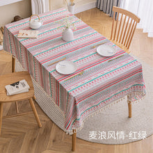 Load image into Gallery viewer, Ethnic Style Tablecloth Bohemian Table Cloth Ins Camping Placemat Waterproof Oil-Proof Cotton Linen Printing Coffee Table Cloth
