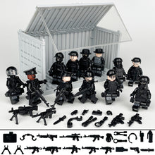 Load image into Gallery viewer, Package Container Equipment Special Police Doll Toy Small Particle Military Doll Children Assembling Building Blocks Toy
