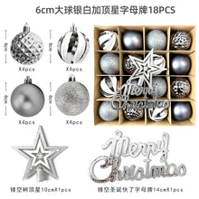 Load image into Gallery viewer, Christmas decoration 6cm electroplated ball plastic ball special-shaped painted Christmas ball gift Christmas tree pendant
