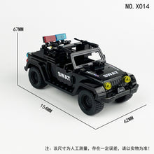 Load image into Gallery viewer, X014 Desert Storm Police Car Jeep Toy Children Assembling Building Blocks Toy
