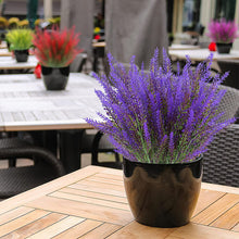 Load image into Gallery viewer, 10PCs Artificial Flowers Lavender Flower Outdoor UV-Proof Imitation Plastic Plant Fake Flower
