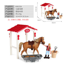 Load image into Gallery viewer, Micro Landscape Scene Decoration Horse Farm Toy Cattle Shed Farm Animal Model Toys Simulation Fence Accessories Animal Sand Table Toy
