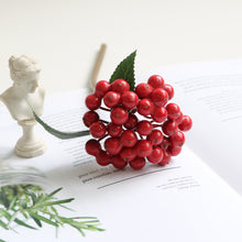 Load image into Gallery viewer, 10pcs Artificial berries, living room ornaments, Christmas decorative flower arrangements, accessories artificial berries
