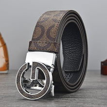 Load image into Gallery viewer, High-End Business Casual Men Automatic Buckle Belt All-Match Men's Pant Belt

