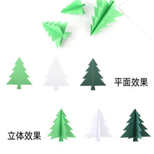 Load image into Gallery viewer, 3pcs/set Christmas Tree Latte Art Hanging Decoration Christmas Window Layout Decoration Supplies
