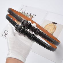 Load image into Gallery viewer, First Layer Belt Women's Simple Decoration Jeans Strap All-Match Fashion Leather Casual Thin

