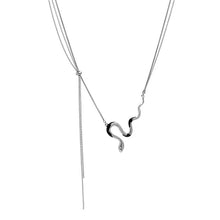 Load image into Gallery viewer, INS Style Double-Layer Chain Snake Necklace Female Hip Hop Cold Style Personal Accessories Clavicle Chain
