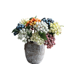 Load image into Gallery viewer, 10pcs Artificial berries, living room ornaments, Christmas decorative flower arrangements, accessories artificial berries
