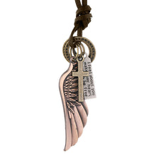 Load image into Gallery viewer, Wings Pendant Necklace Adjustable Simple Long Men's Necklace
