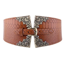 Load image into Gallery viewer, Women's Elastic Ultra-Wide Retro Waist Seal Elastic Belt
