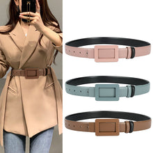 Load image into Gallery viewer, Leather Belt Wide Jeans Decorative Band Waist Seal Dress Versatile Two-Layer Women's
