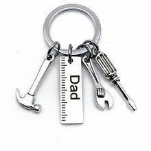 Load image into Gallery viewer, Stainless Steel Key Ring Hammer Screwdriver Wrench Tool Creative Gift
