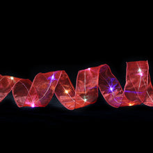 Load image into Gallery viewer, 5cm Christmas Tree Luminous Ribbon LED Lighting Chain Christmas Decorations
