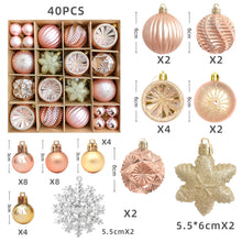 Load image into Gallery viewer, Christmas decoration 6cm electroplated ball plastic ball special-shaped painted Christmas ball gift Christmas tree pendant

