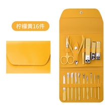Load image into Gallery viewer, Color Stainless Steel Nail Clippers Set Nail Scissors Nail Beauty Tool Set Full Set Exfoliating Scrub Scissors Nail Clippers
