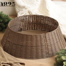 Load image into Gallery viewer, Christmas Tree Tree Skirt Base Fence Hand-Woven Christmas Tree Foot Decorations
